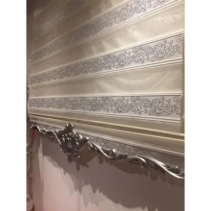 Store jour nuit deroulant baroque doré disponible egalement en argenter   pour prendre les mesure tres simple mesure d extremité